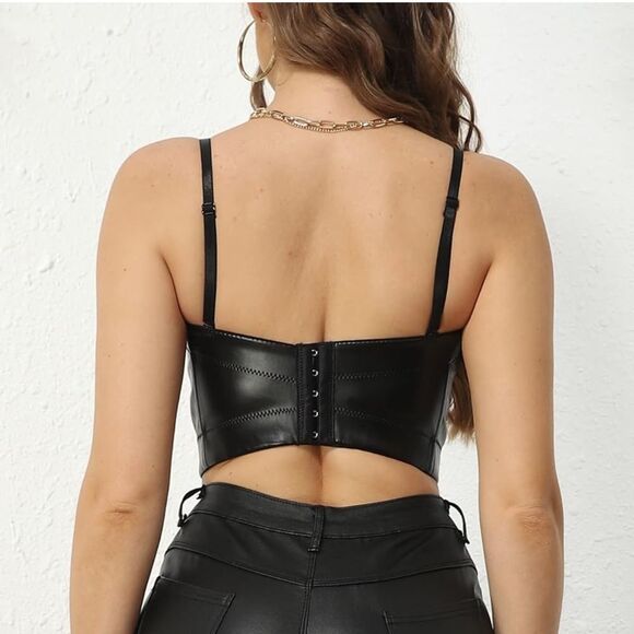 Revolve Faux Leather Bustier - Picture 2 of 7